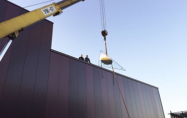 Монтаж стекла необычной формы