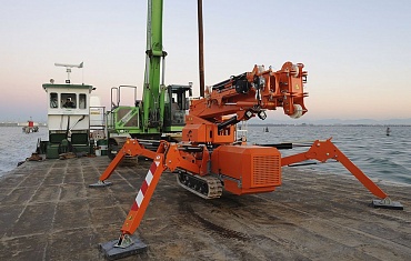 Мини-краны. Монтаж в порту